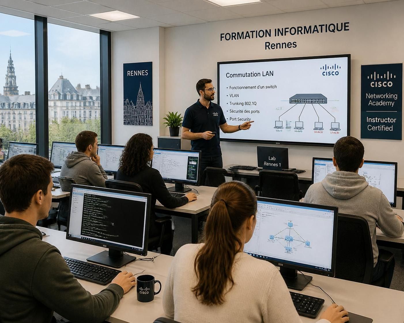 découvrez les options de formation ccna à rennes pour dynamiser votre carrière it. apprenez les compétences essentielles en réseaux et boostez vos opportunités professionnelles.
