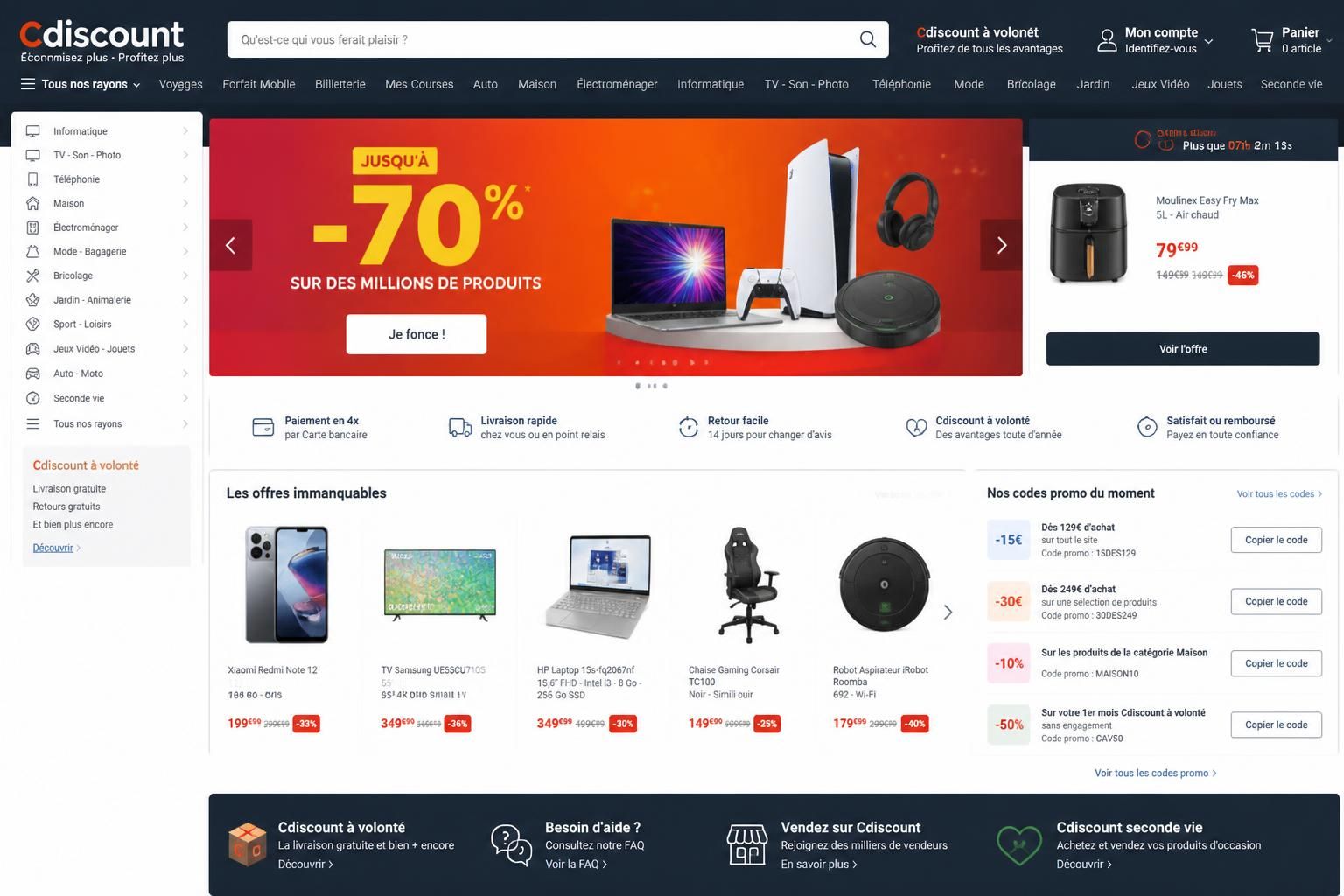 découvrez les meilleurs codes promo cdiscount pour économiser sur vos achats en ligne. profitez d'offres exclusives et boostez votre pouvoir d'achat dès maintenant !